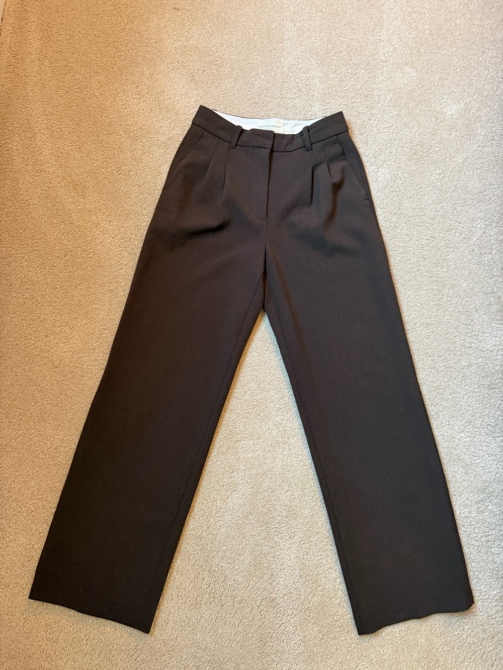 Wilfred The Efortless Pant - Wide-Leg Trouser in Dark Brown